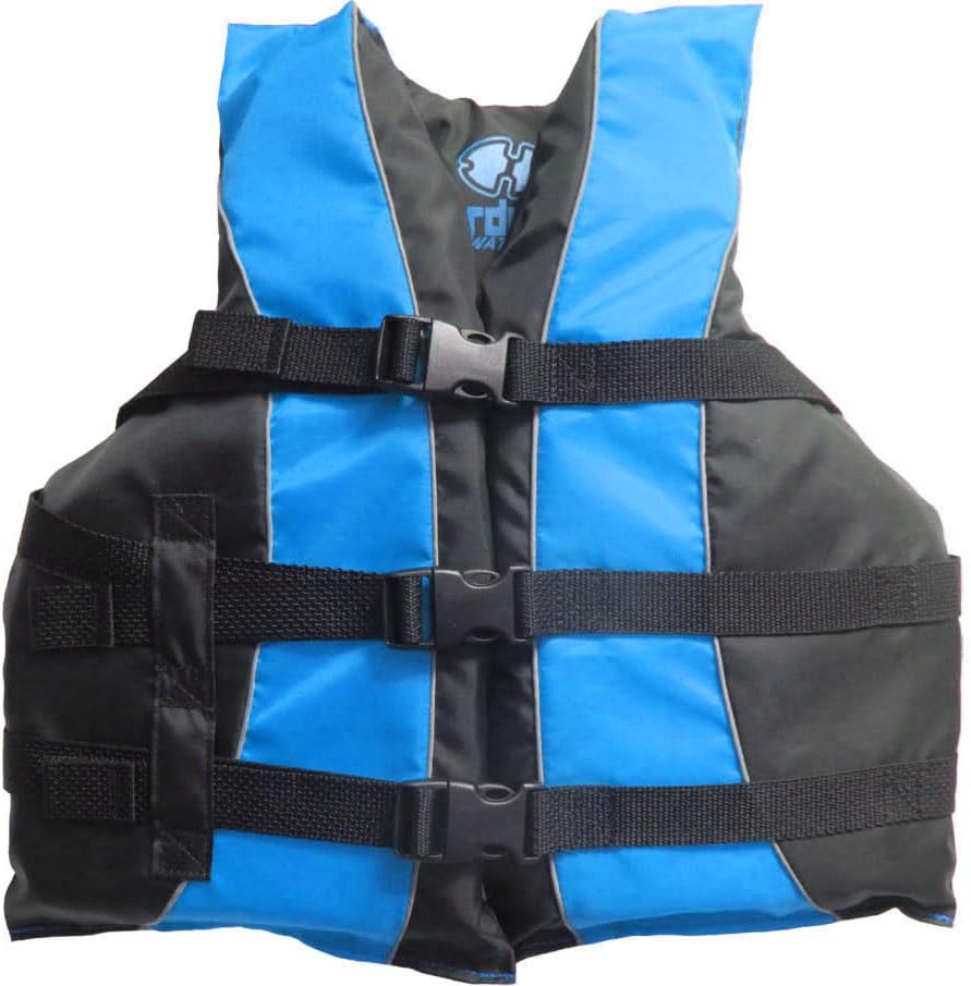 Hardcore Life Jacket Paddle Vest; Coast Guard Approved Type III PFD Life Vest Flotation Device; Jet ski, Wakeboard, Hardshell Kayak lufe Jacket; Ideal Extra Life Jacket for Your Pontoon Boat