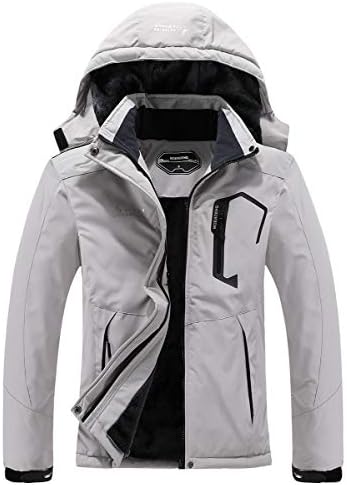 MOERDENG Women’s Waterproof Ski Jacket Warm Winter Snow Coat Mountain Windbreaker Hooded Raincoat Jacket