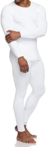 TSLA Men’s Thermal Underwear Set, Microfiber Soft Fleece Lined Long Johns, Winter Warm Base Layer Top & Bottom