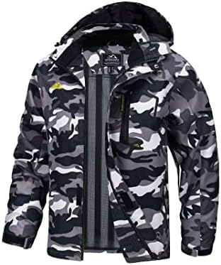 MAGCOMSEN Men’s Lightweight Windbreaker Rain Jacket Raincoat with Detachable Hood for Hiking Fishing Activewear