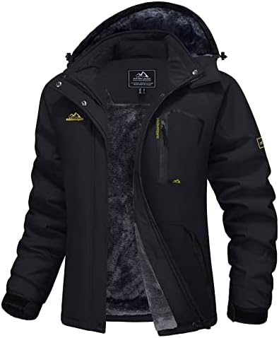 MAGCOMSEN Women’s Winter Coats Water Resistant Ski Snow Jacket Warm Fleece Jacket Parka Raincoats with 5 Pockets