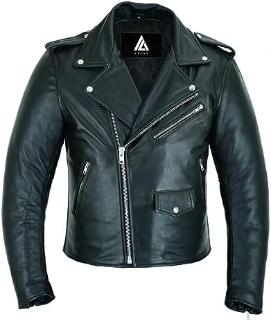 ARIAN Thunderstruck Men’s Genuine Cowhide Leather Jacket Premium Quality