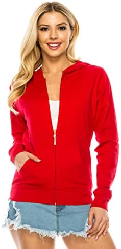 LACOTTONVALE Women’s Hoodie Pullover Jacket – Long Sleeve Full Zip Up Casual Hooded Top Active Workout Yoga Running Gym Top