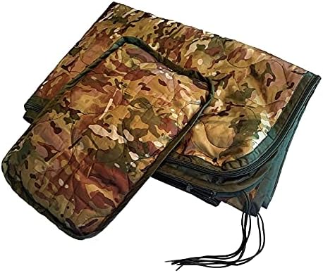Dragoon Unlimited Poncho Liner, Woobie with Zipper and Zippered Head Port, 3-Sided Zipper, Pillow & Stuff Sack Included