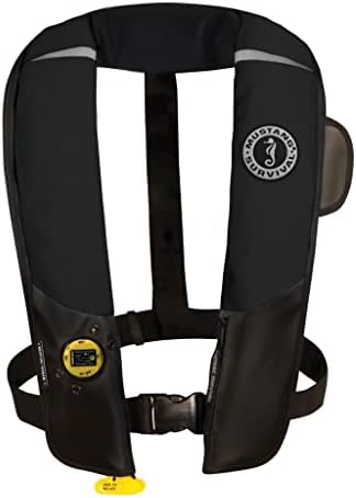 Mustang Survival – Pilot 38 Manual Inflatable PFD – Black, One Size Fits All