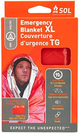 Survive Outdoors Longer 90% 2-Person Survival Blanket (Pack of 3)