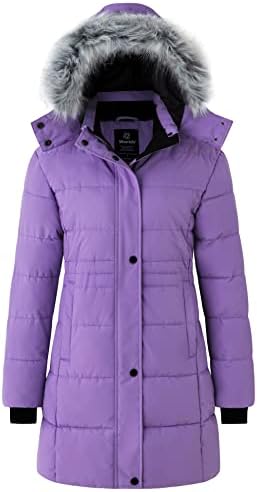 Wantdo Women’s Recycled Winter Coats Quilted Winter Jacket Warm Puffer Jacket Padded Parka