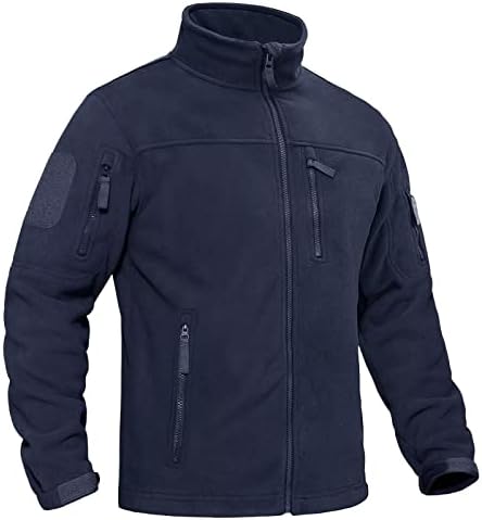 BIYLACLESEN Men’s Fleece Jacket Military Tactical Softshell Jackets Warm Winter Coats Full Zip Fleece Hunting Jackets