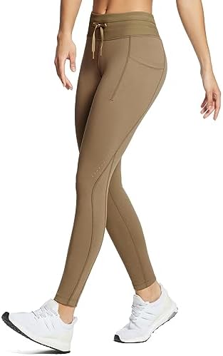 BALEAF Women’s Fleece Lined High Waisted Leggings Water Resistant Thermal Warm Winter Tights Ski Hiking Pants with Pockets
