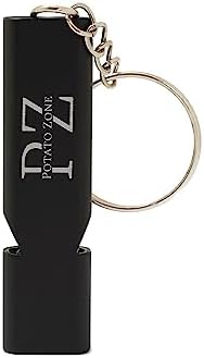 Potato Zone 120DB Outdoor Survival Safety Metal Keychain Emergency Whistle for Camping, Hiking, Sports, and Dog Training