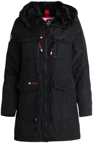 CANADA WEATHER GEAR Womens Winter Coat – Heavyweight Sherpa Lined Anorak Parka – Heavyweight Outerwear Jacket for Women, S-XL