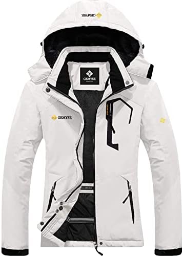 GEMYSE Women’s Mountain Waterproof Ski Snow Jacket Winter Windproof Rain Jacket