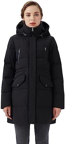 Orolay Women’s Puffer Winter Down Coat Thickened Parka Jacket with Hood