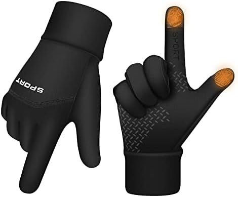 AURUZA Winter Gloves for Women Men Cold Weather, 14°F Winter Cycling Gloves for Men Women with Touchscreen Fingers, Waterproof Thermal Gloves