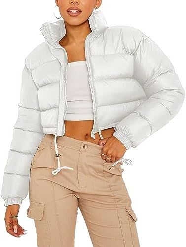 COZYPOIN Womens Winter Hooded Quilted Puffer Jacket Mid-Length Thickened Down Padded Warm Coat Outerwear