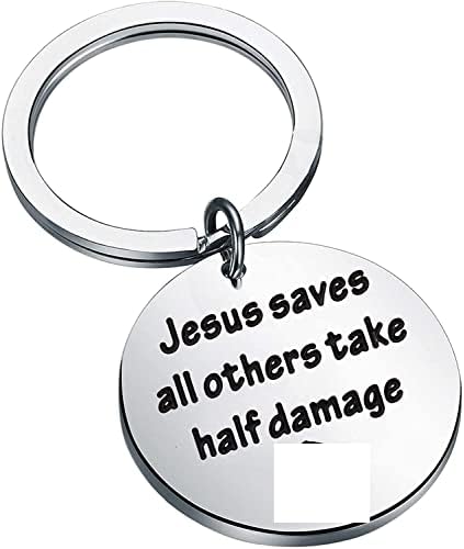 BEKECH Dragons Game Gifts Role Playing Funny Jesus Saves All Others Take Half Damage