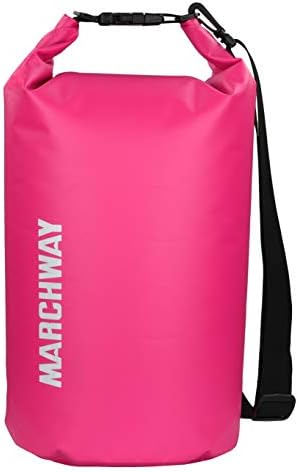 MARCHWAY Floating Waterproof Dry Bag Backpack 5L/10L/20L/30L/40L, Roll Top Sack Keeps Gear Dry for Kayaking, Rafting, Boating, Swimming, Camping, Hiking, Beach, Fishing