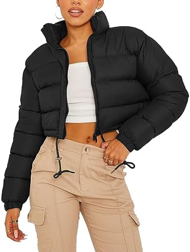 COZYPOIN Womens Winter Hooded Quilted Puffer Jacket Mid-Length Thickened Down Padded Warm Coat Outerwear
