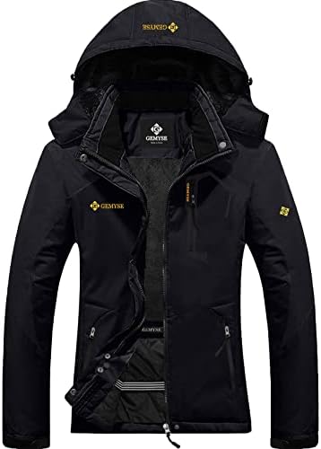 GEMYSE Women’s Mountain Waterproof Ski Snow Jacket Rain Winter Jacket Coat Hooded Windproof Parka
