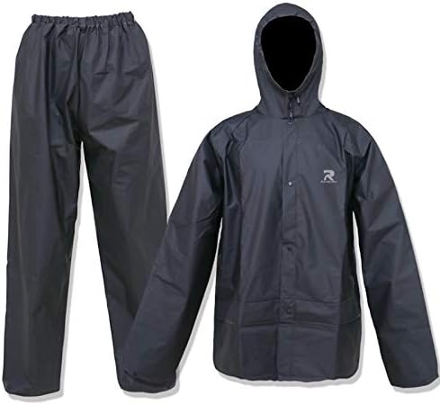 Niruoxn Rain Suit for Men Women Waterproof Ultra-Lite Rain Gear with Pants Reusalbe Portable