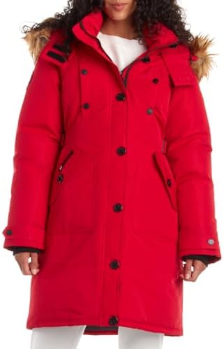 CANADA WEATHER GEAR Women’s Winter Coat – Stadium Parka Jacket, Fur Trim Hood (S-3XL)