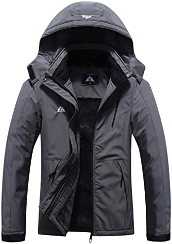 MOERDENG Women’s Plus Size Warm Winter Coat Hooded Waterproof Ski Jacket Mountain Windbreaker Coats