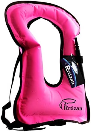 Rrtizan Snorkel Vest, Adults Portable Inflatable Swim Vest Buoyancy Aid Swim Jackets for Men & Women