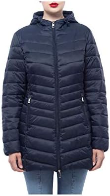 Rokka&Rolla Women’s Lightweight Packable Puffer Jacket Water-Resistant Hooded Winter Long Coat