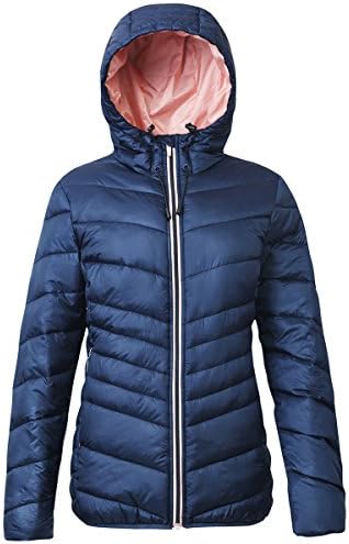 Rokka&Rolla Women’s Lightweight Puffer Jacket Water-Resistant Hooded Winter Coat