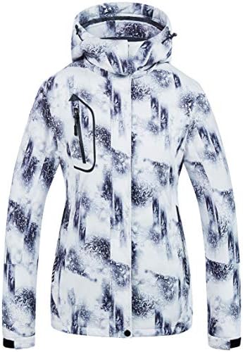 CREATMO US Women’s Mountain Waterproof Ski Jacket Windproof Snowboarding Jacket Warm Winter Coat Raincoat