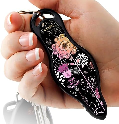 MUNIO Self Protection Keychain Kubotan, Legal, Can Take on an Airplane, Designer Collection 2, Made in USA