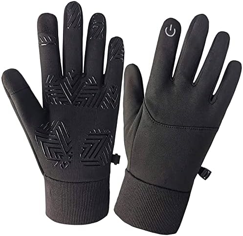 SUOYANA Winter Gloves Touch Screen Gloves Warm Waterproof Windproof Full Palm Non-Slip Lightweight for Women and Men Running,Walking,Cycling,Driving in Cold Weather