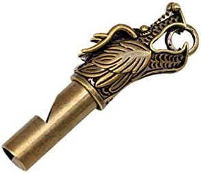 Xinally Handmade Brass Tap Emergency Whistle, Loud Survival Whistle Key Chain for Keychain Decorative Referee Whistle (1-Pack)