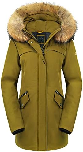 Orolay Women’s Down Jacket with Removable Hood Winter Down Coat