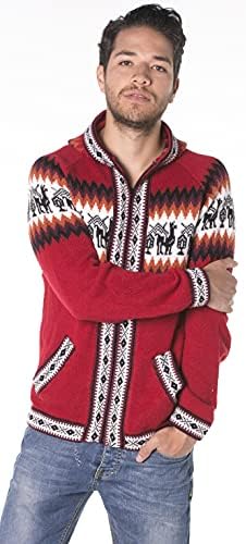Gamboa Alpaca Cardigan Sweaters for Men Light and Softness Mens Jacket Wool Knitted Fall Winter Sweater