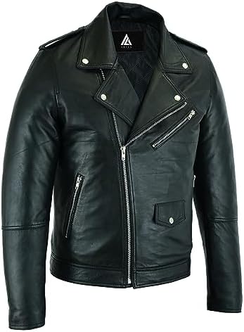 ARIAN Phantom Men’s Genuine Sheepskin Leather Jacket Premium Quality