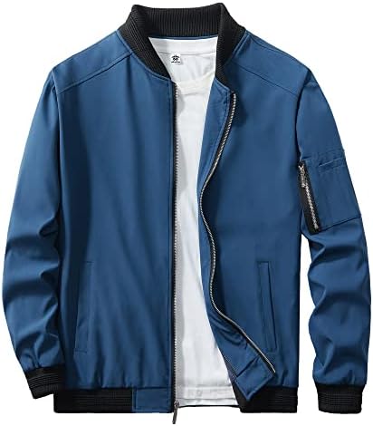 URBANFIND Men’s Slim Fit Lightweight Sportswear Jacket Casual Bomber Jacket