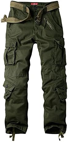 Women’s Cotton Casual Military Army Cargo Combat Work Pants with 8 Pocket
